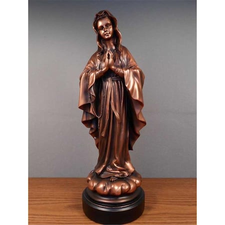 Dwellingdesigns Madonna Bronze Plated Resin Sculpture DW3077791
